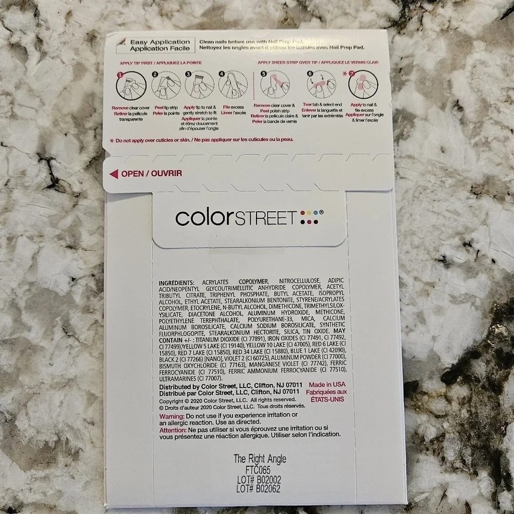 Color Street Nail Strips - French Manicure The Right Angle (Retired)